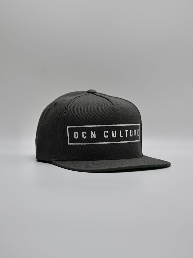 OCN Culture Classic Horizon Snapback Hat - Charcoal Gray / White Hat
