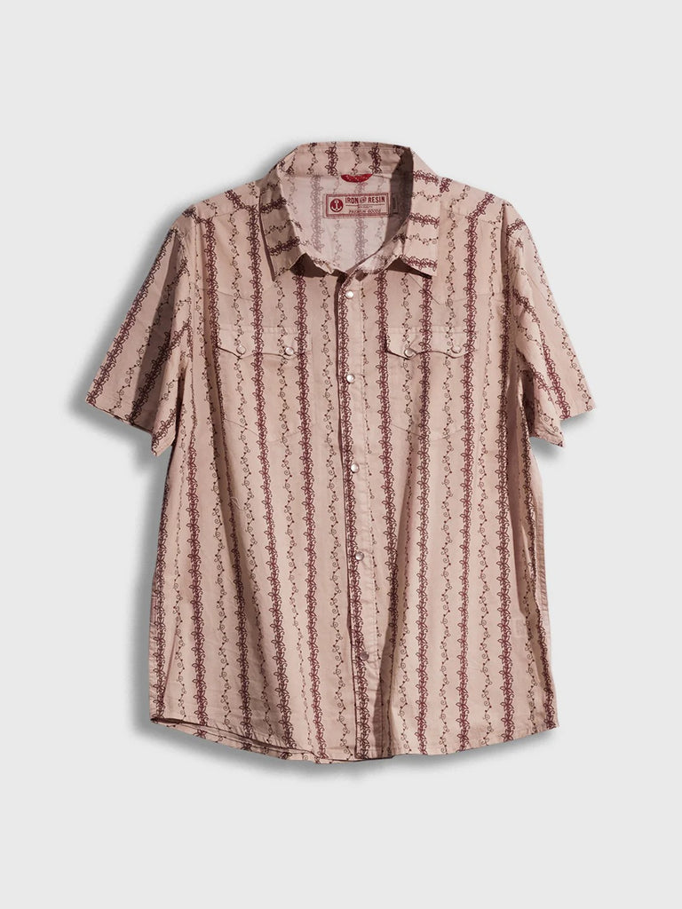 Solstice Shirt - Cream /  Iron & Resin