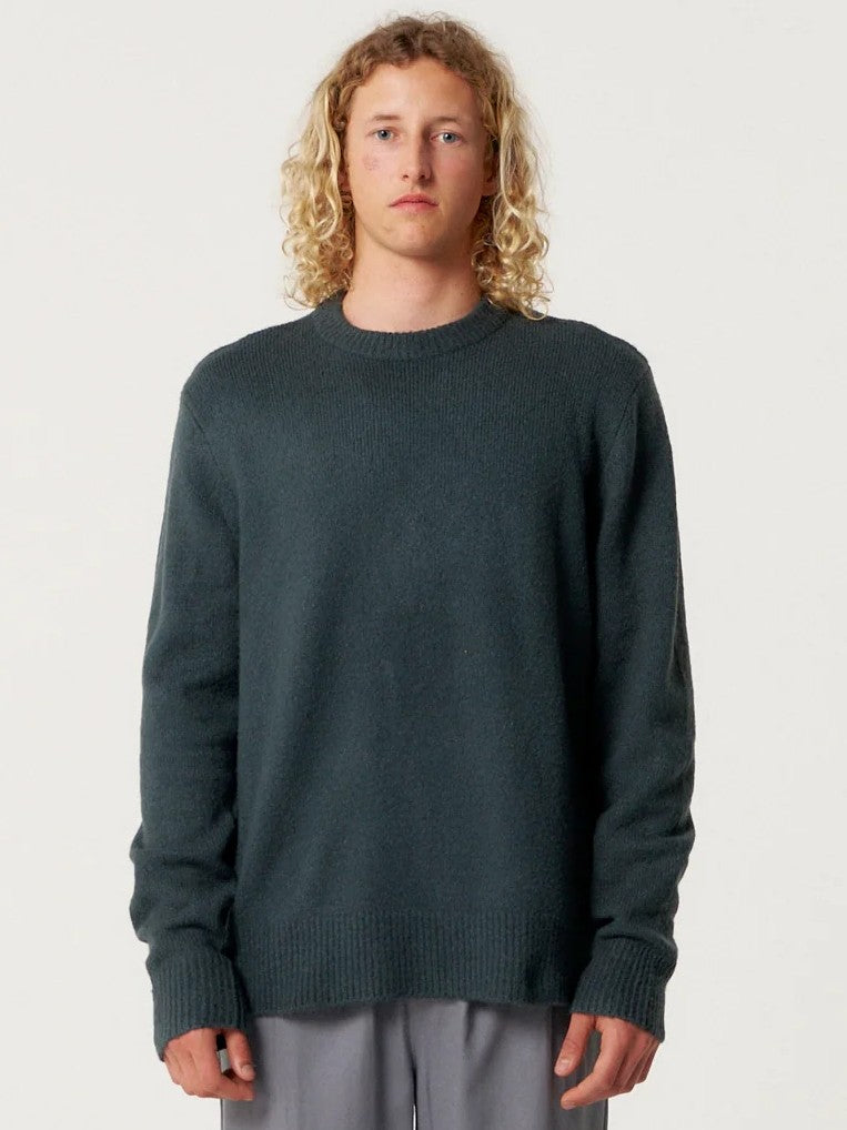 Mellow Crew Knit Sweater - Blue - Critical Slide
