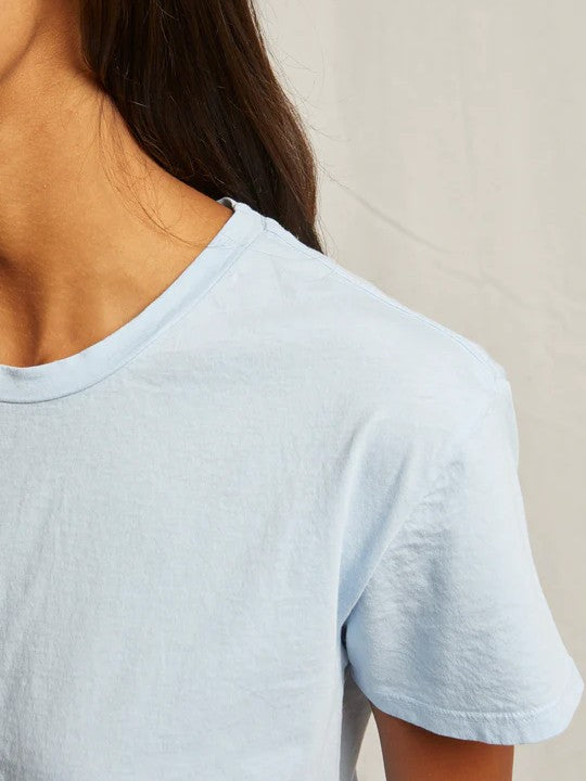 Harley Tee- Sky Blue - Perfect White Tee