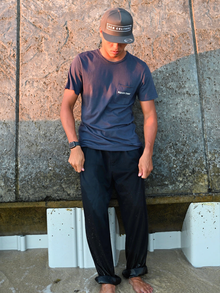 OCN Culture Classic Horizon Snapback Hat - Charcoal Gray / White Hat