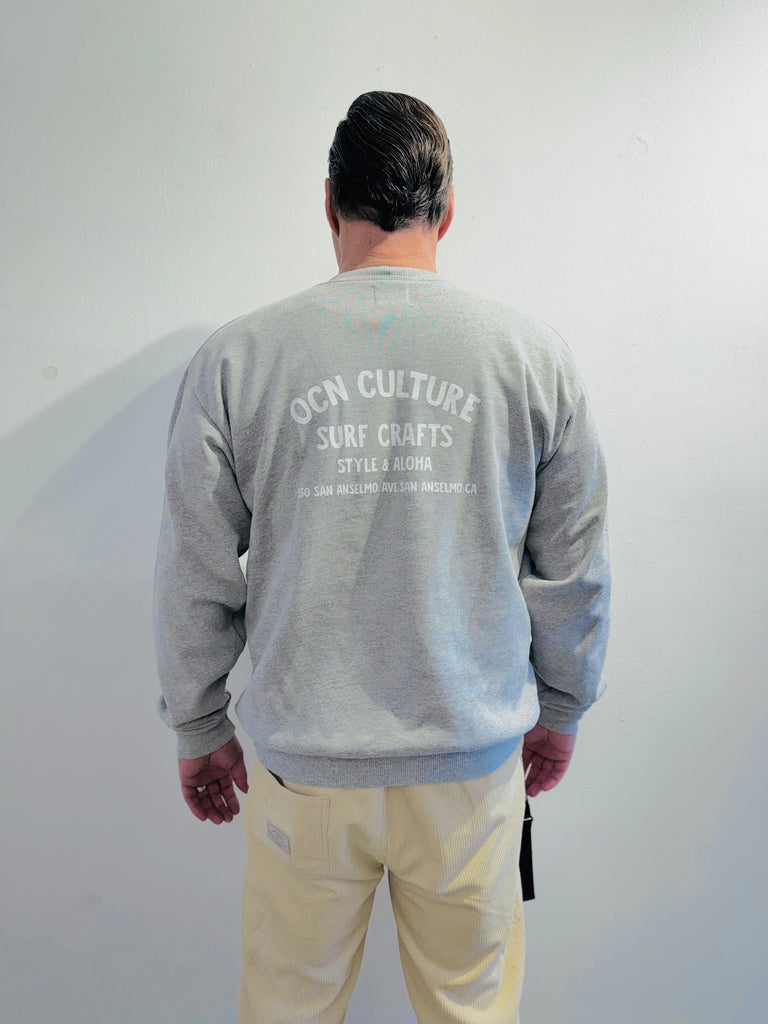 OCN CULTURE VINTAGE SHOP / Heavy Crewneck Sweatshirt - Heather Gray  / OCN Culture