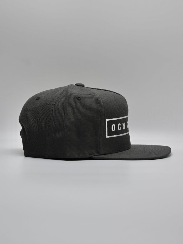 OCN Culture Classic Horizon Snapback Hat - Charcoal Gray / White Hat