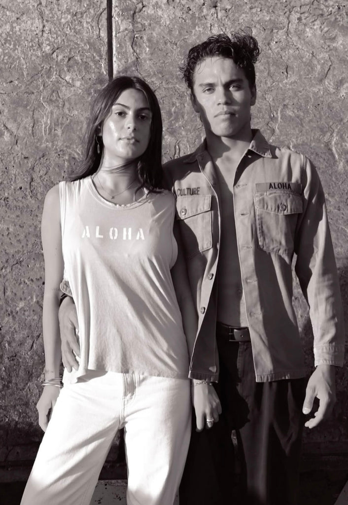 Organic Cotton + Hemp Slub Tank - DOLPHIN GRAY - ALOHA / OCN CULTURE