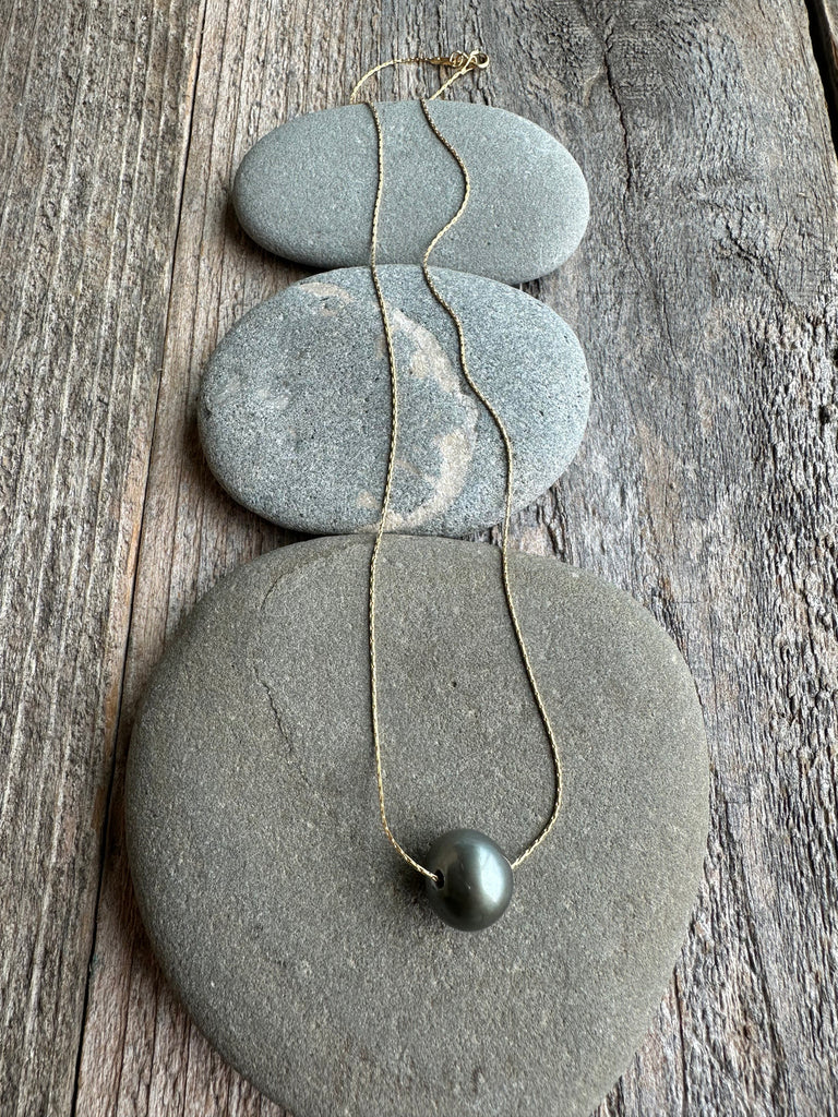 Tide & Tied Tahitian Pearl Floating Necklace TPFNG