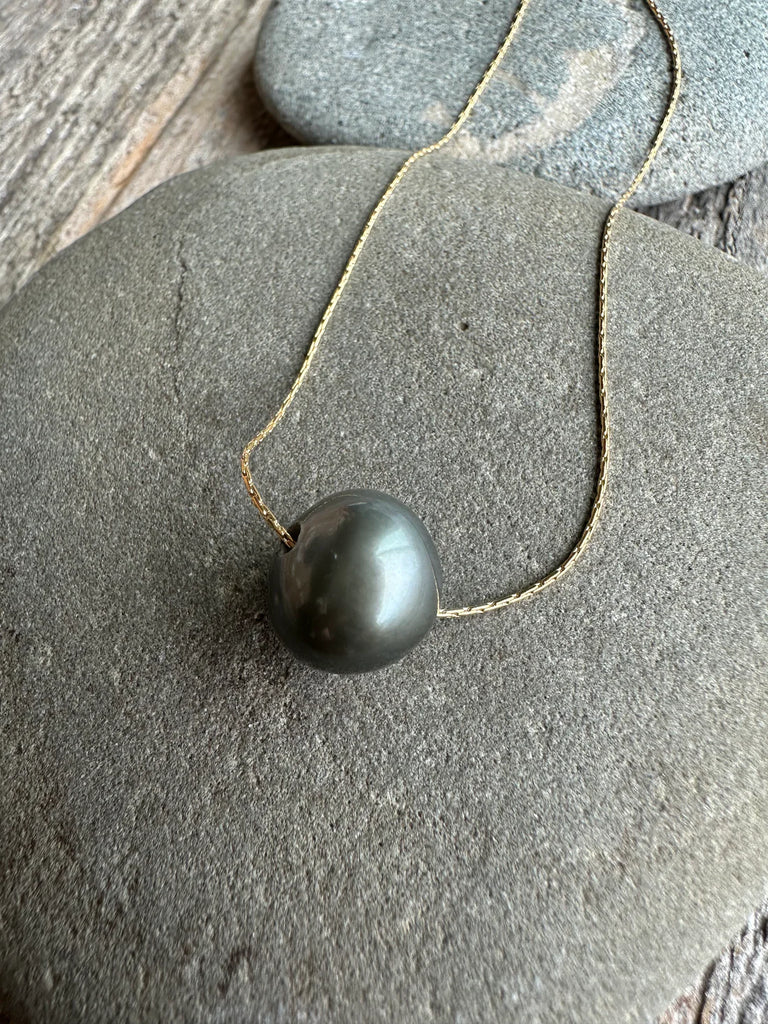 Tide & Tied Tahitian Pearl Floating Necklace TPFNG