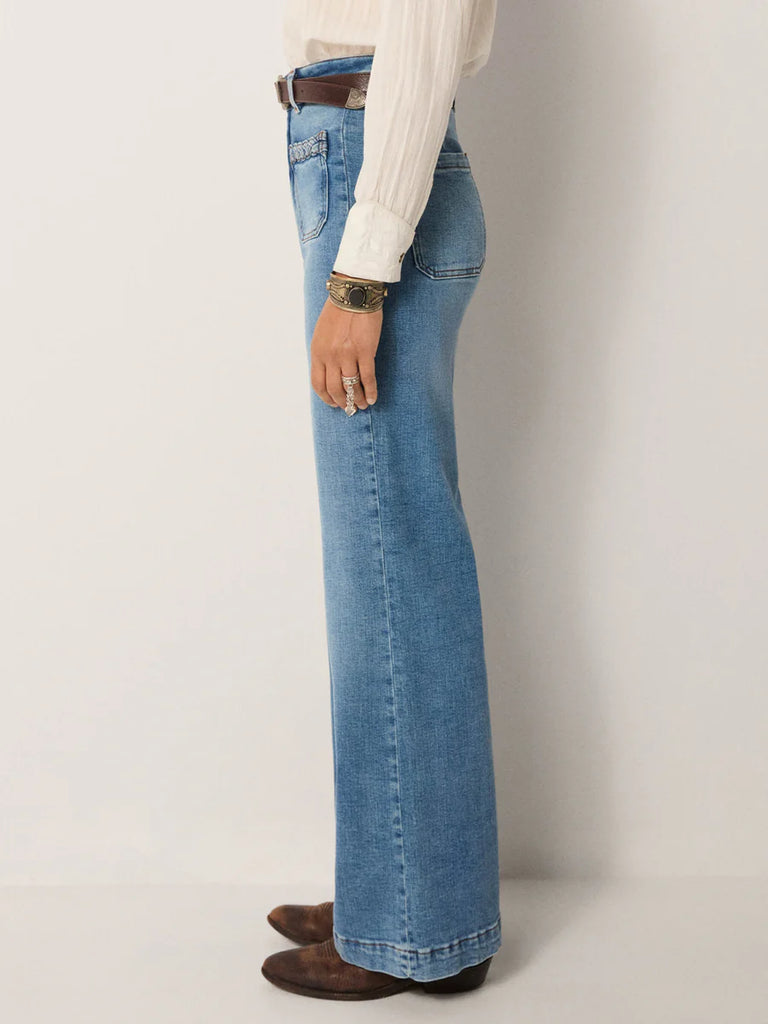 Giuletta Pant - Light Blue Denim - Maison Hotel