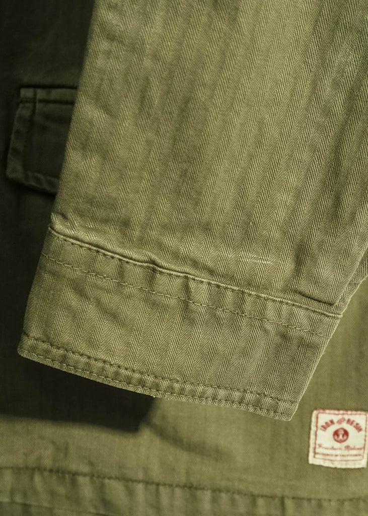 Herringbone Military Jacket - Iron & Resin