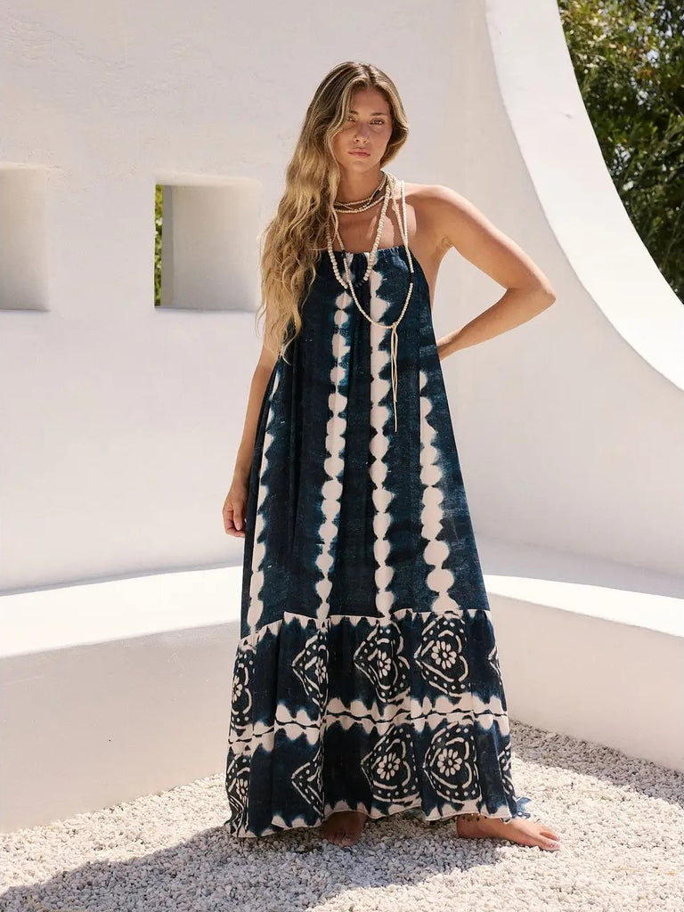 Drifters Krishna Maxi Dress - Indigo Blue / Jen Rossi Collection: Jen's Pirate Booty