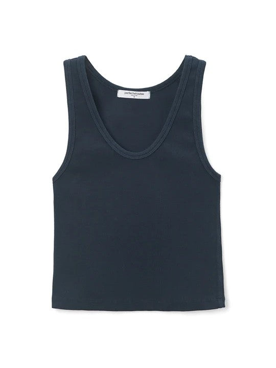 Blondie Tank - Navy - Perfect White Tee