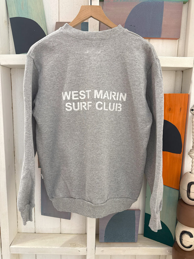WEST MARIN SURF CLUB / Heavy Crewneck Sweatshirt - Heather Gray  / OCN Culture