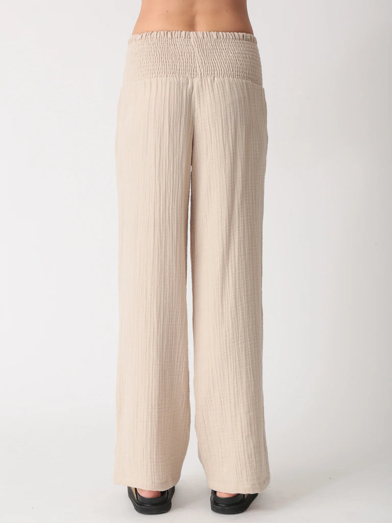 Beach Gauze Pant - Stone - by Electric & Rose