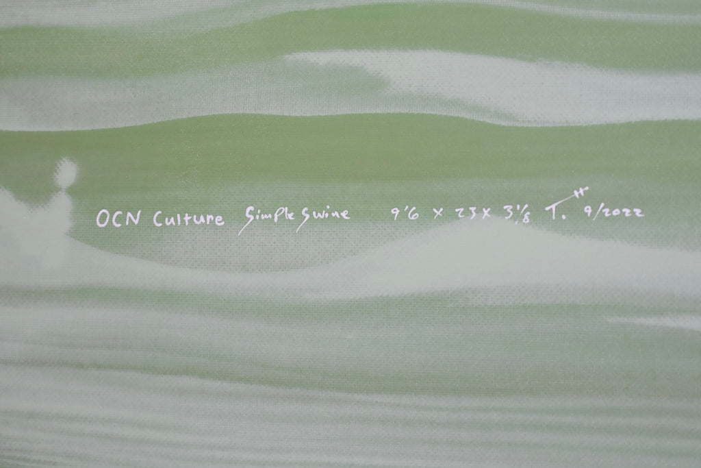 Locus Surfboards By Tyler Hopkins 9’6” Simple Swine w/ Wood Fins